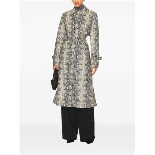 Simkhai trench con cintura - grigio