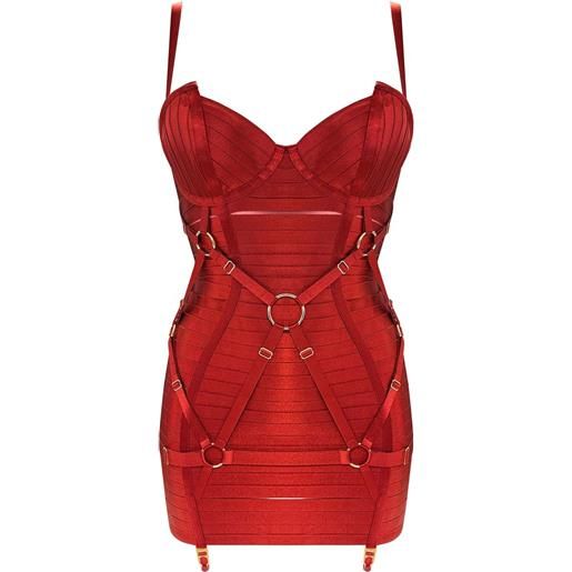 Bordelle abito angela - rosso