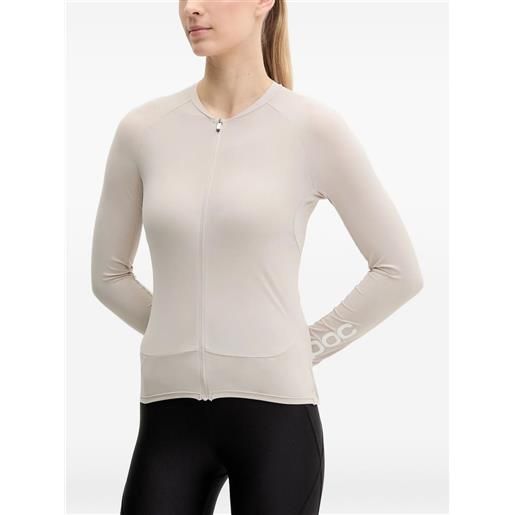 POC top sportivo a maniche lunghe con zip - toni neutri