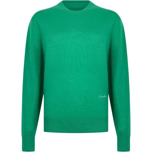 Calvin Klein maglione con logo - verde