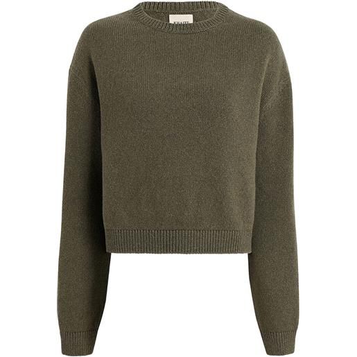 KHAITE maglione milo a coste - verde