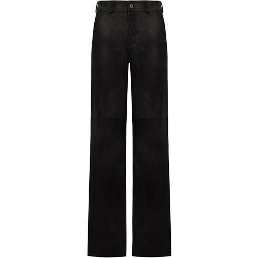 Salvatore Santoro pantaloni in pelle - nero