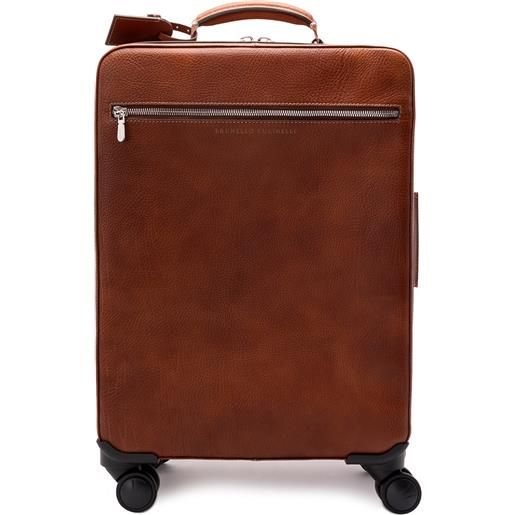 Brunello Cucinelli grained calfskin trolley bag