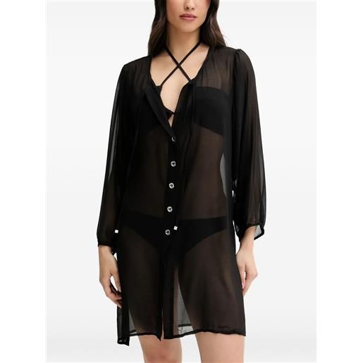 Michael Michael Kors tunica con bottoni - nero