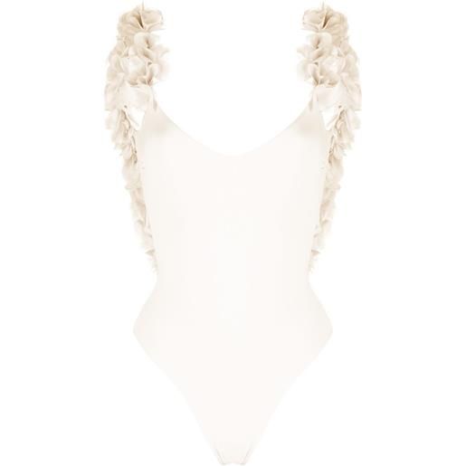 La Reveche costume intero amira con applicazione - toni neutri