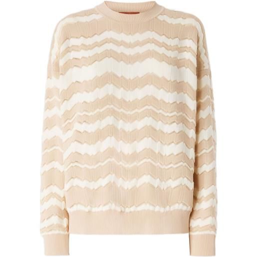 Missoni maglione con motivo chevron - toni neutri