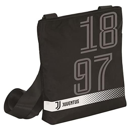 Seven juventus juventus tracolla borsello tempo libero, nero, taglia unica (4b6002005, 899)