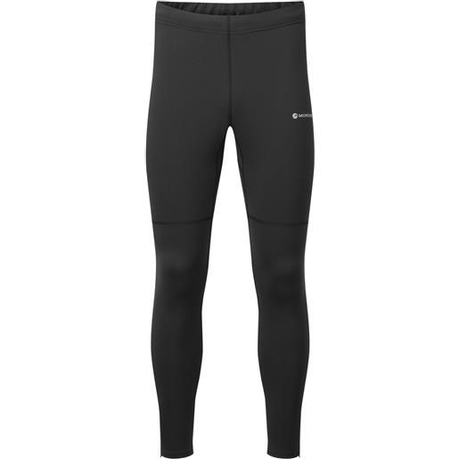 Montane slipstream thermal tights reg leg, pantaloni da corsa, uomo, nero