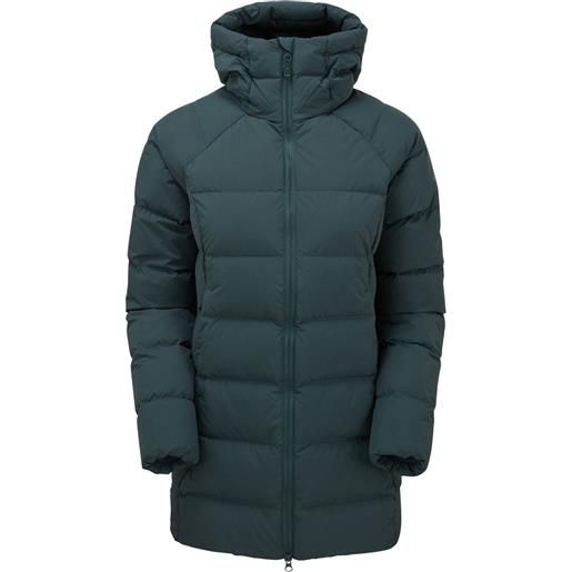 Montane f tundra hoodie, giacca in piuma, donna, verde scuro