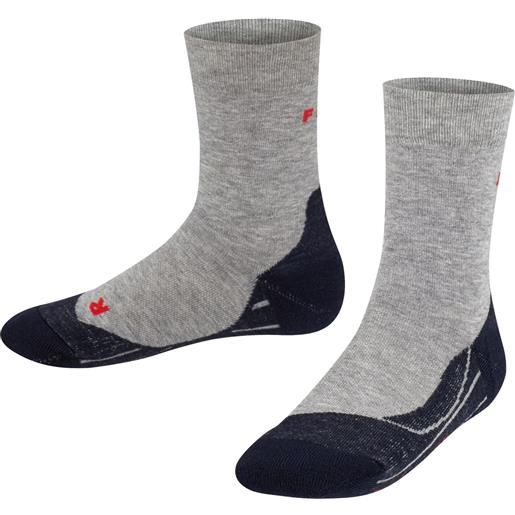 Falke ru4, calze da running, junior, grigio chiaro