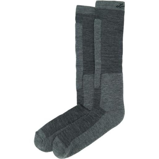Lundhags merino trekking sock high, calze da trekking, unisex, grigio