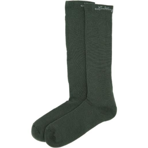Lundhags merino trekking sock high, calze da trekking, unisex, verde