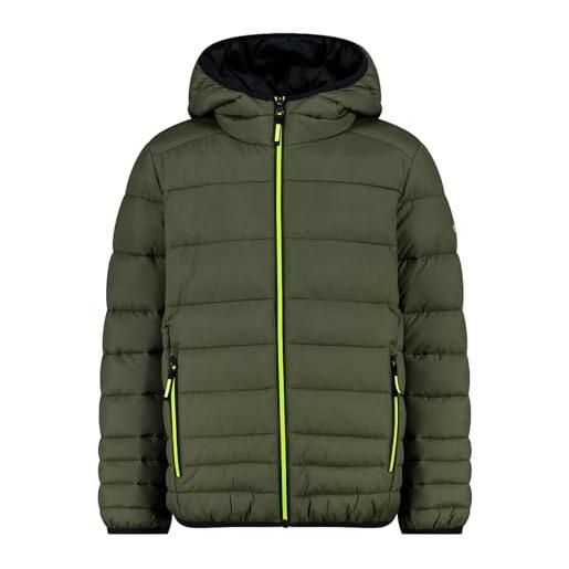 CMP - giacca da bambino in nylon con cappuccio fisso, olive, 104