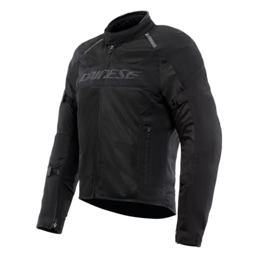 Dainese - air frame 3 tex jacket, giacca da moto estiva in tessuto, con fodera antivento, nero, 50