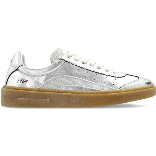DSQUARED2 sneakers rider in pelle - effetto metallizzato