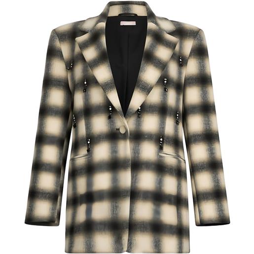 LIU JO giacca con ricamo - bianco