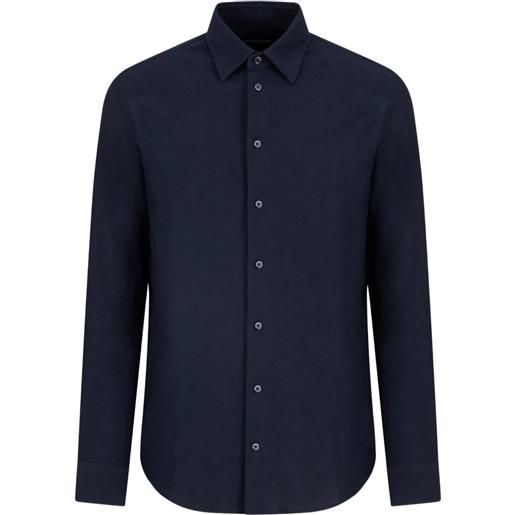 Emporio Armani camicia con bottoni - blu