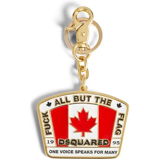 DSQUARED2 portachiavi con logo - oro