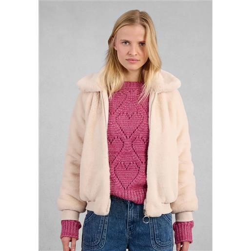 Molly Bracken bomber donna manica lunga pelliccia ecologica molly bracken p1813adh