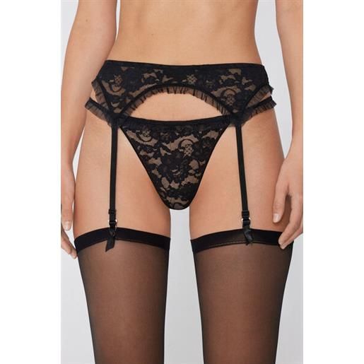 Tezenis reggicalze romantic fantasy donna nero