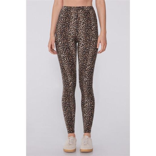 Tezenis leggings in cotone stampato donna animalier