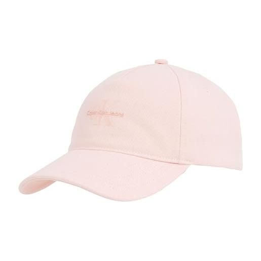 Calvin Klein printed monologo cap silver peony