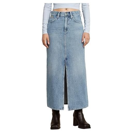 G-STAR viktoria long skirt, gonna donna, blu (faded blue torrent d24385-d788-h089), 26w
