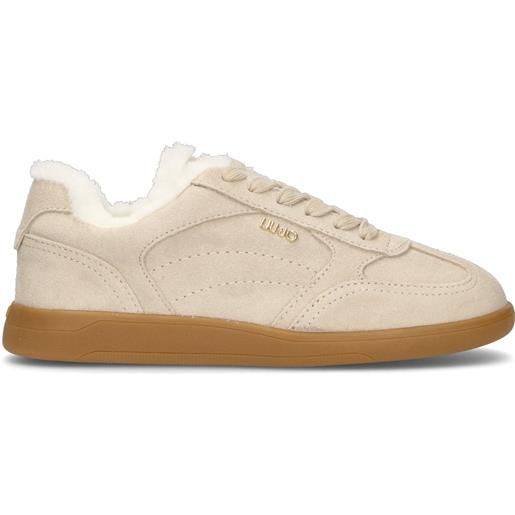 LIU JO sneaker donna beige in suede