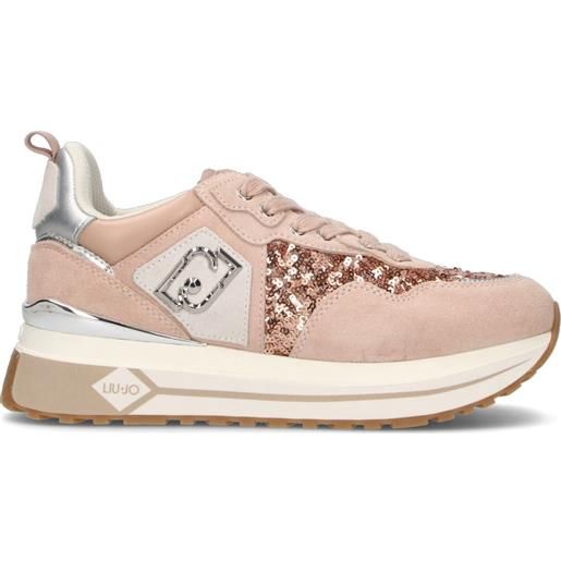 LIU JO sneaker donna rosa in suede