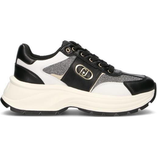 LIU JO sneaker donna nera/bianca