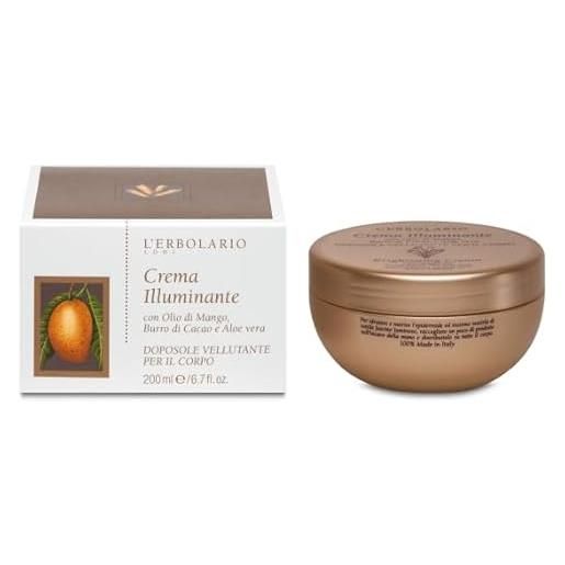 Generico crema illuminante doposole 200 ml - con olio di mango, burro di cacao e aloe vera
