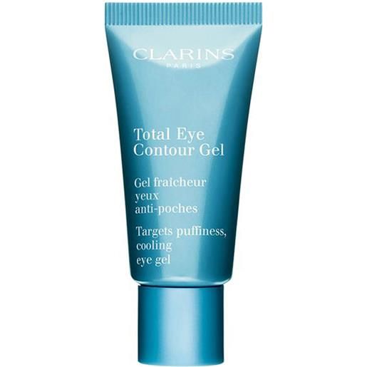 Clarins total eye contour gel 20 ml contorno occhi riposante anti-borse rinfrescante gel