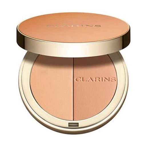 Clarins ever bronz 01 light terra abbronzante protettiva leggera naturale 10 gr compatto in polvere