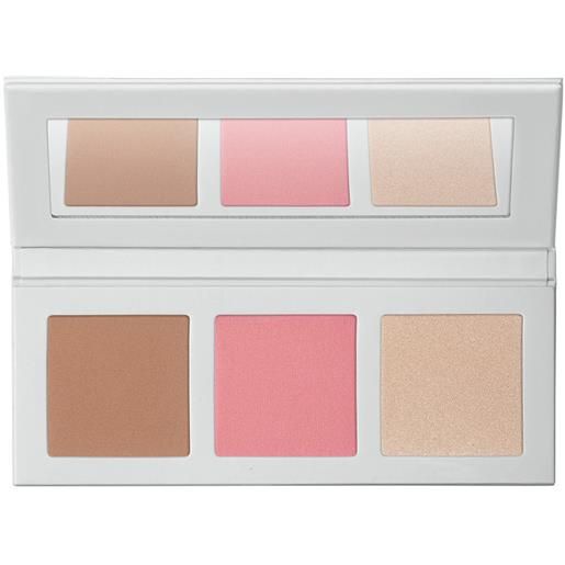 Diego Dalla Palma Milano palette polveri viso 356 icy bloom bronzer, blush e illuminante 3x3,5 gr polvere compatta