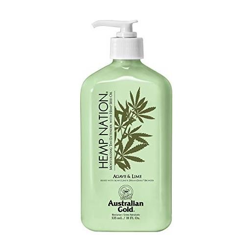 Australian Gold compatible - hemp nation agave & lime tan extender body lotion 535 ml