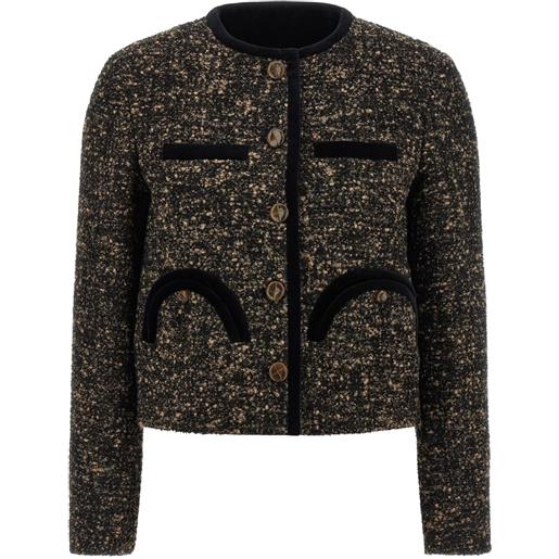 Blazé Milano blazer katara con bordo goffrato - marrone