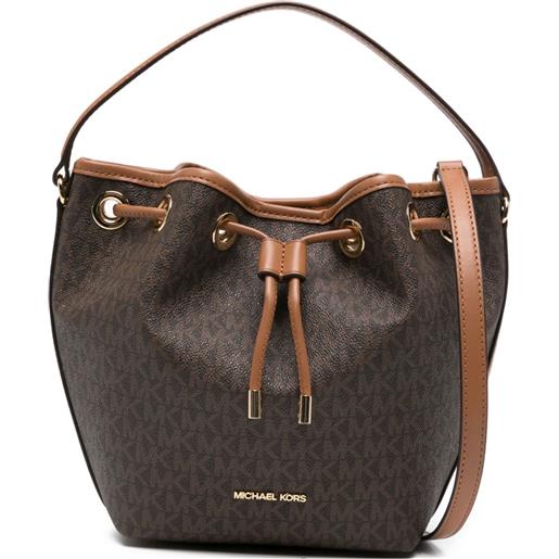 Michael Michael Kors borsa a tracolla con logo - marrone