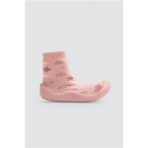 Ysabel Mora sneaker a calzino con stampa arcobaleno e stelle