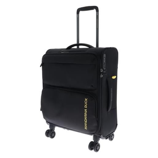 Mandarina Duck zephyr trolley cabin, nero, m, trolley cabin in tessuto morbido