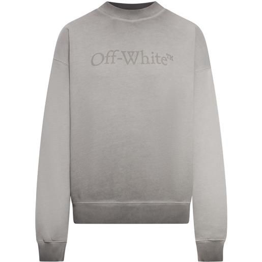 Off-White felpa laundry skate con stampa - grigio