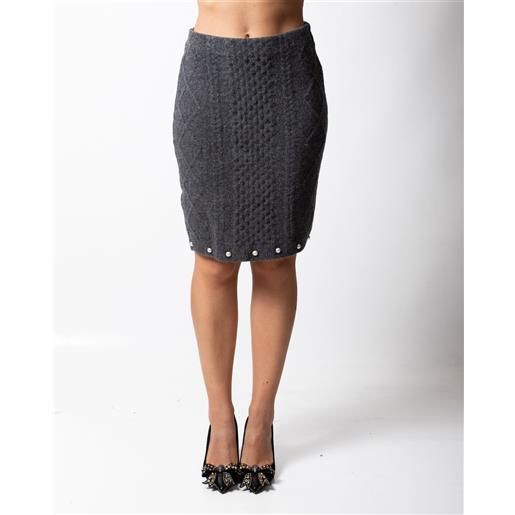 Twinset Actitude gonna Twinset Actitude in maglia misto lana con ricami donna