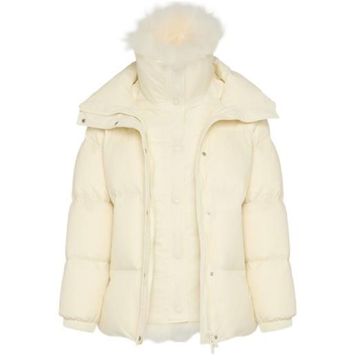 Yves Salomon piumino oversize - bianco