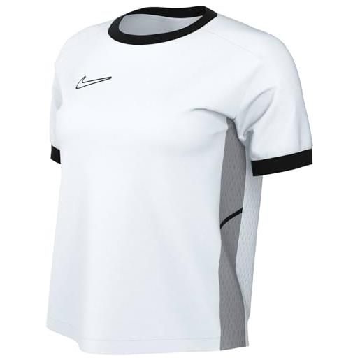 NIKE fz9756-100 w nk df acd25 ss top maglia lunga donna white/black/wolf grey/black taglia xl