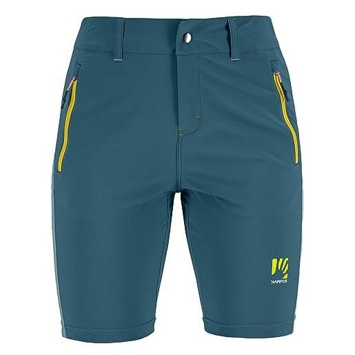 Karpos 2522016-034 fantasia w pantaloncini donna corsair/adriatic blue taglia 40
