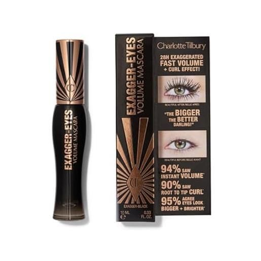 Charlotte Tilbury original | exagger-eyes volume mascara - maschera volumizzante | by bella | (exagger-black, 10,0 ml (confezione da 1))
