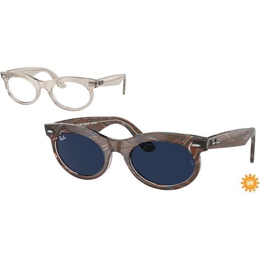 Ray-Ban occhiali da sole Ray-Ban wayfarer oval change rb 2242 (1383gg)