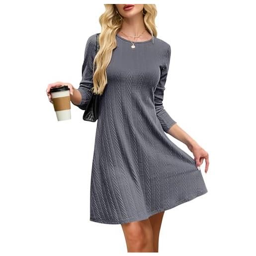 AUSELILY abito maglione donna vestito maglia donna invernali casual a maniche lunghe vestito premaman tunica