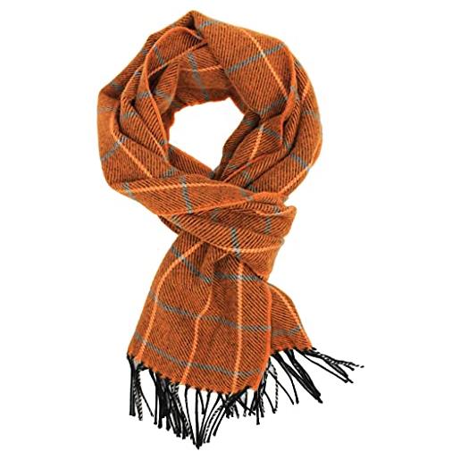 Rotfuchs sciarpa invernale da uomo karo alla moda, diversi colori, 100% lana (merino)