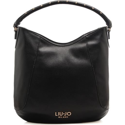 Liu Jo borsa a spalla da donna con manico con borchie nera