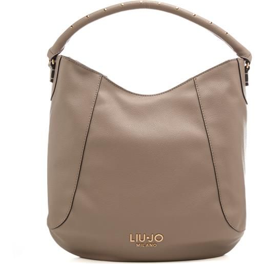Liu Jo borsa a spalla da donna con manico con borchie beige